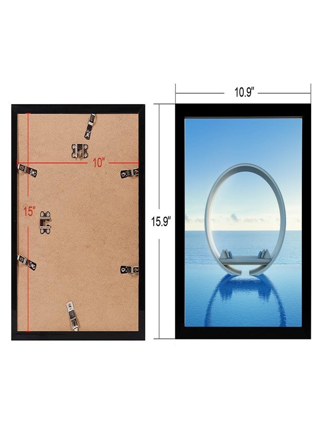 MENNTHUI 10x15 Black Picture Frame, Wall Mounting Horizontally or Vertically, Decoration for Photos, Paintings, Posters, Artwork - Image 2